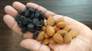 Soaked almonds and raisins Benefits In Telugu