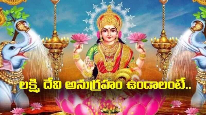 Lakshmi Devi blessings:లక్ష్మి దేవి అనుగ్రహం ఉండాలంటే ఏమి చేయాలి