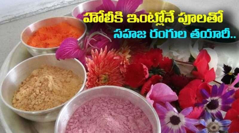 Organic Holi Colours : హోలీకి ఇంట్లోనే పూలతో సహజ రంగుల తయారీ.. ఎలానో చూడండి..